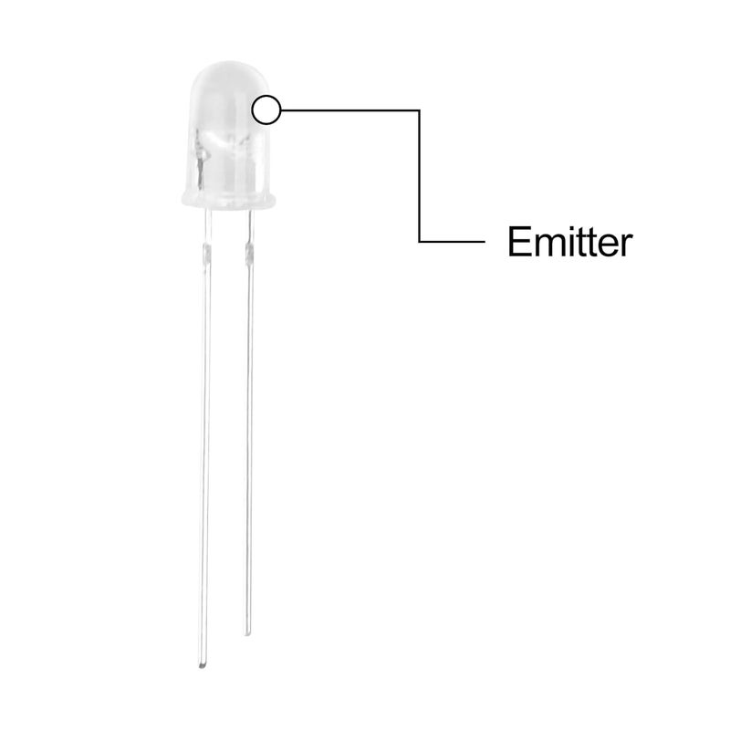 FORITO 2 Sets 50Pcs LEDs Infrared Emitter and IR Receiver Diode 5mm 940nm Infrared Emission and Receiver Diode(100Pcs in Total)[Light Emitting diodes (LEDs)] - Image 3